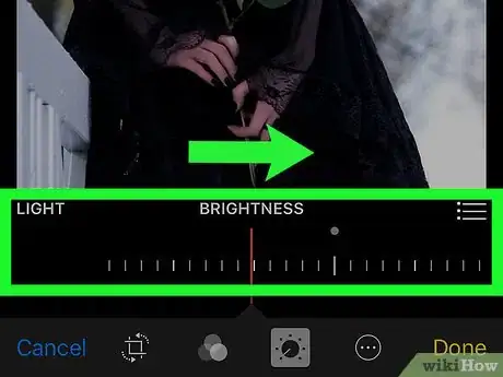 Imagen titulada Adjust the Brightness of a Photo Using the iPhone Photos App Step 8