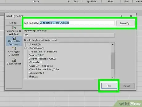 Imagen titulada Add Links in Excel Step 5