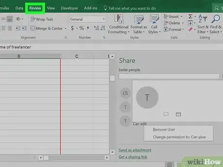 Imagen titulada Unshare an Excel Workbook Step 9