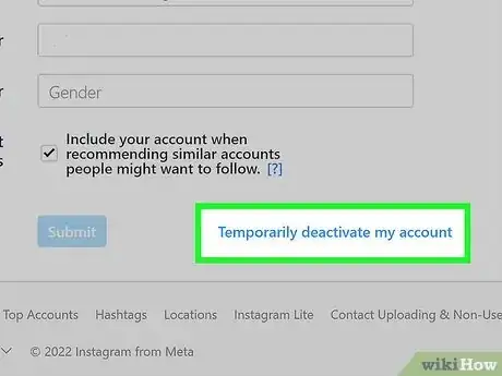 Imagen titulada Temporarily Disable an Instagram Account Step 4