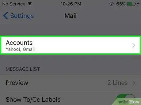 Imagen titulada Log Out of Mail on an iPhone Step 3