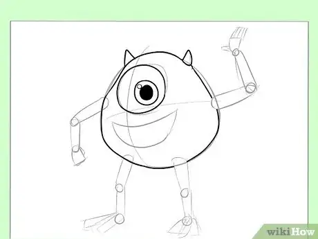 Imagen titulada Draw Mike from Monster's, Inc Step 4