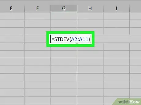 Imagen titulada Calculate a Z Score in Excel Step 3