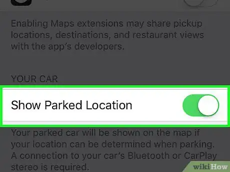 Imagen titulada Show the Location of Your Parked Car on iPhone Maps Step 3