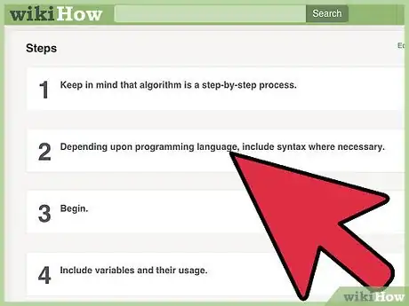 Imagen titulada Write an Algorithm in Programming Language Step 6