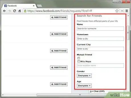 Imagen titulada Use the Facebook Friend Finder Tool Step 3