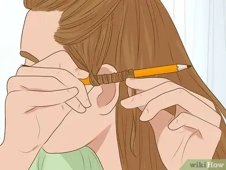 Imagen titulada Curl Your Hair with a Pencil Step 3