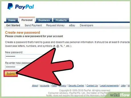 Imagen titulada Change a PayPal Password Step 13