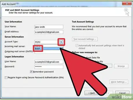 Imagen titulada Access Gmail in Outlook 2010 Step 14