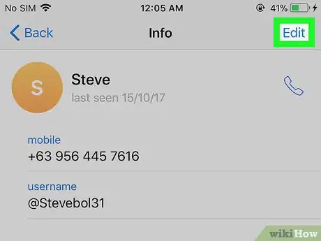 Imagen titulada Remove Telegram Contacts on iPhone or iPad Step 6
