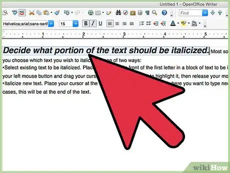 Imagen titulada Italicize Step 3