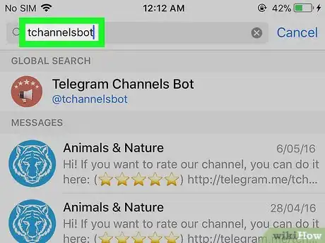 Imagen titulada Find Telegram Channels on iPhone or iPad Step 3