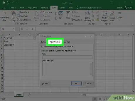 Imagen titulada Create a Drop Down List in Excel Step 12