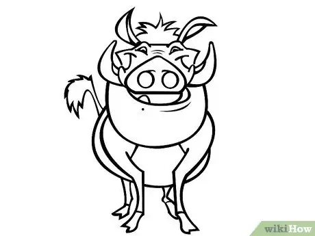 Imagen titulada Draw Pumbaa from the Lion King Step 20