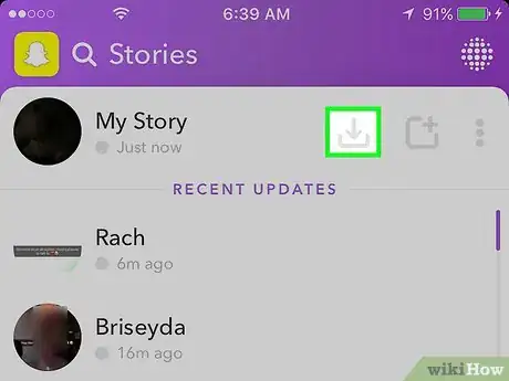 Imagen titulada Save Stories on Snapchat Step 9