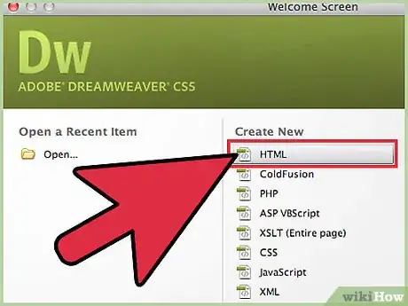 Imagen titulada Make a Web Page Using Dreamweaver Step 3