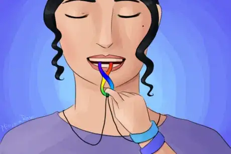 Imagen titulada Woman Chews Autism Necklace.png