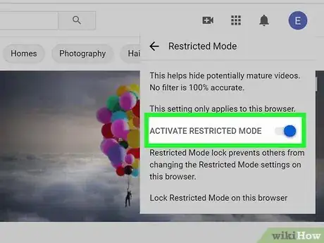 Imagen titulada Turn Off YouTube Restricted Mode Step 5