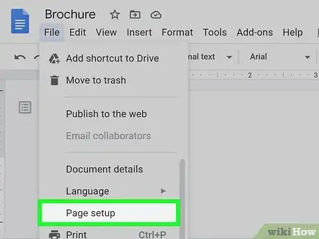 Imagen titulada Make a Brochure Using Google Docs Step 4