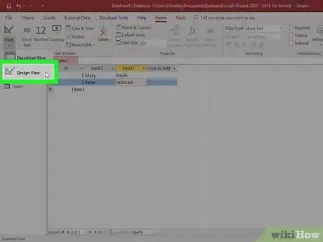 Imagen titulada Make a Database Using MS Access Step 5