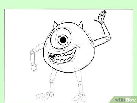 Imagen titulada Draw Mike from Monster's, Inc Step 6