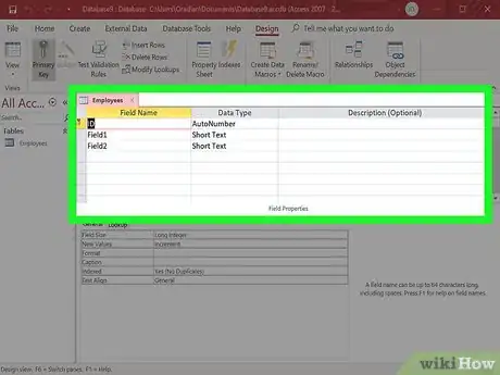 Imagen titulada Make a Database Using MS Access Step 7