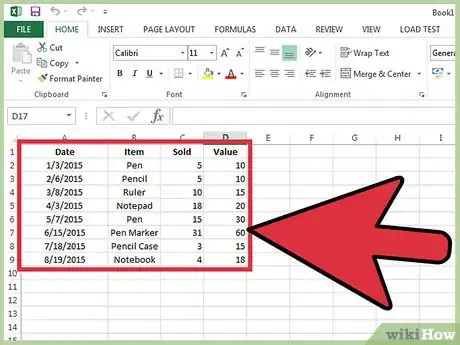 Imagen titulada Use AutoFilter in MS Excel Step 1