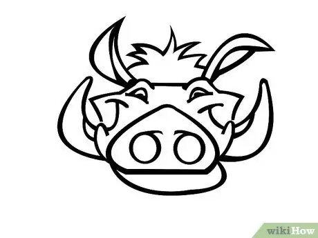 Imagen titulada Draw Pumbaa from the Lion King Step 10