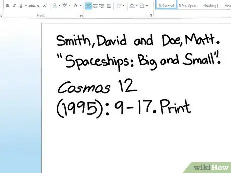 Imagen titulada Cite an Article in MLA Style Step 16