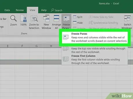 Imagen titulada Freeze Cells in Excel Step 8