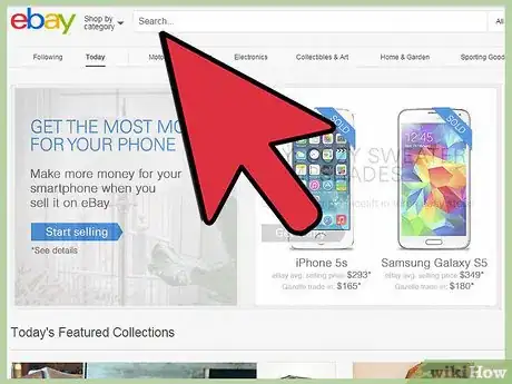 Imagen titulada Save Searches on eBay Step 1