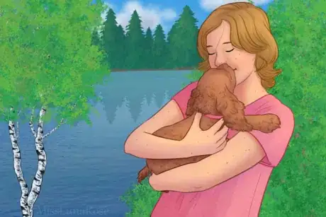 Imagen titulada Cocker Spaniel Kisses Teen.png