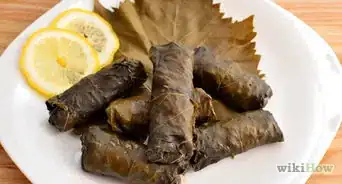 hacer Dolma (rollos de hojas de parra)