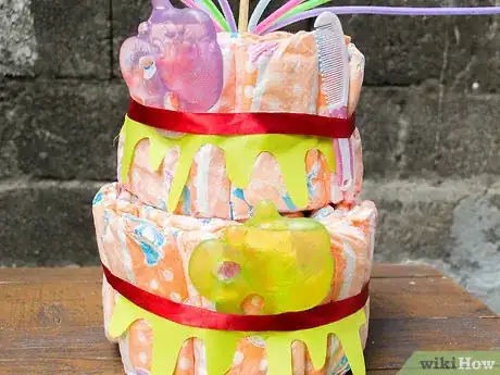 Imagen titulada Make a Diaper Cake without Rolling Step 13