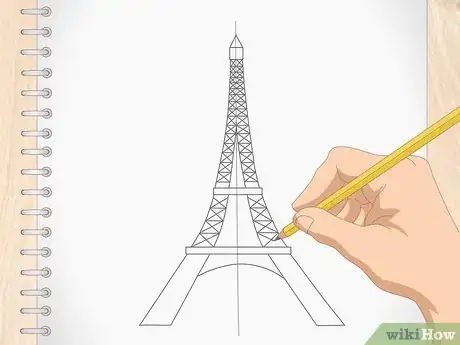 Imagen titulada Draw the Eiffel Tower Step 9