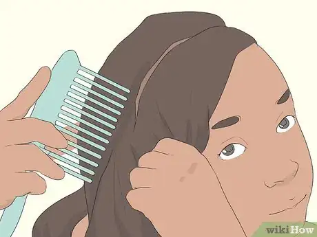 Imagen titulada Put a Wig on if You Have Long Hair Step 5