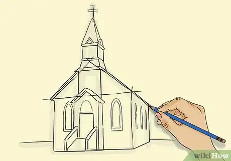 Imagen titulada Draw a Church Step 4