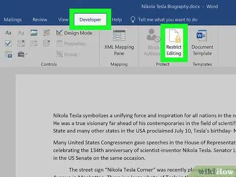 Imagen titulada Insert Fillable Fields on Word on PC or Mac Step 7