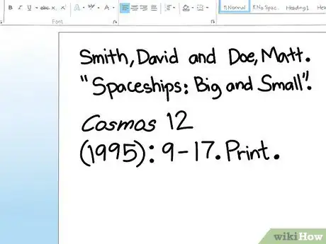 Imagen titulada Cite an Article in MLA Style Step 17