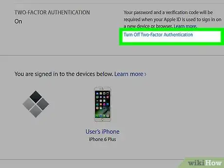 Imagen titulada Turn Off Two‐Factor Authentication on an iPhone Step 8