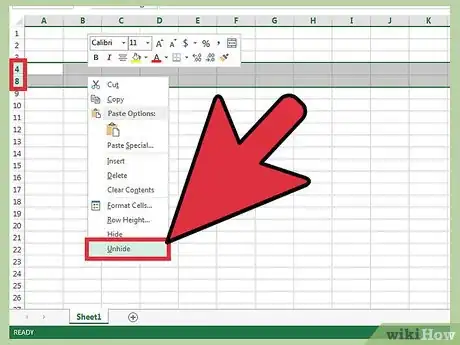 Imagen titulada Hide Rows in Excel Step 3