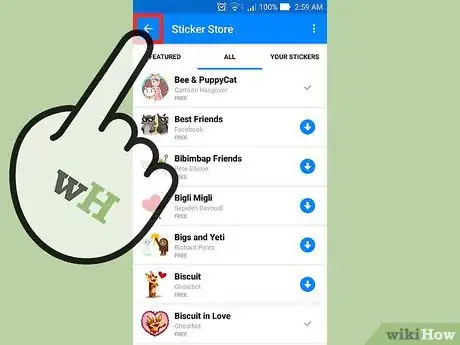 Imagen titulada Use Stickers on Facebook Messenger Step 10