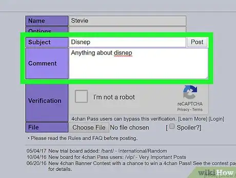 Imagen titulada Post on 4chan Step 4