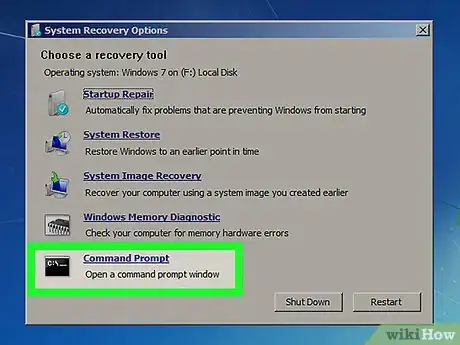 Imagen titulada Bypass Windows 7 Password Step 6