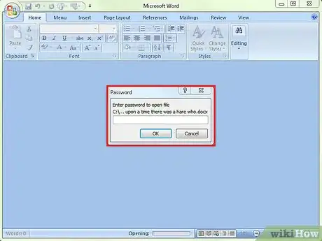 Imagen titulada Remove Passwords from Microsoft Word 2007 Step 2