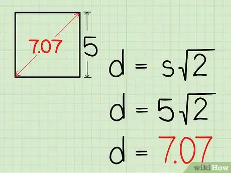 Imagen titulada Calculate a Diagonal of a Square Step 4