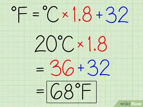 Imagen titulada Convert Celsius (°C) to Fahrenheit (°F) Step 3