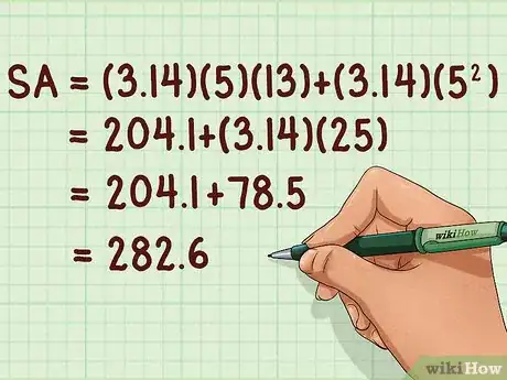 Imagen titulada Find the Surface Area of Cones Step 13