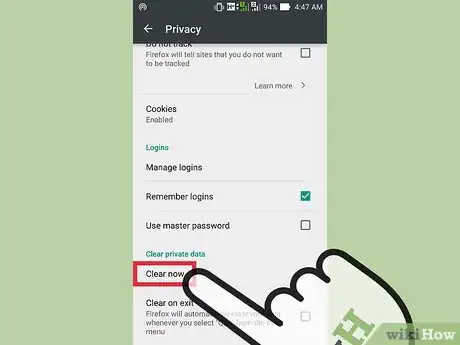 Imagen titulada Clear Your Browser's Cache on an Android Step 18