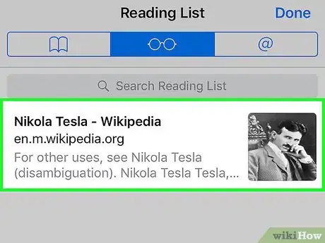 Imagen titulada Add Websites to an iPhone or iPad's Reading List to View Offline Step 6